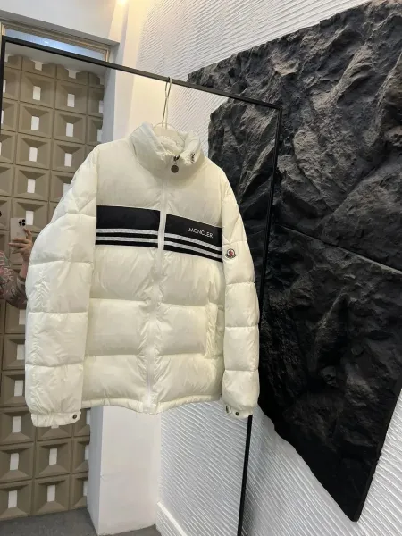 Moncler Genius 1952 Striped Panel Down Jacket White - 1