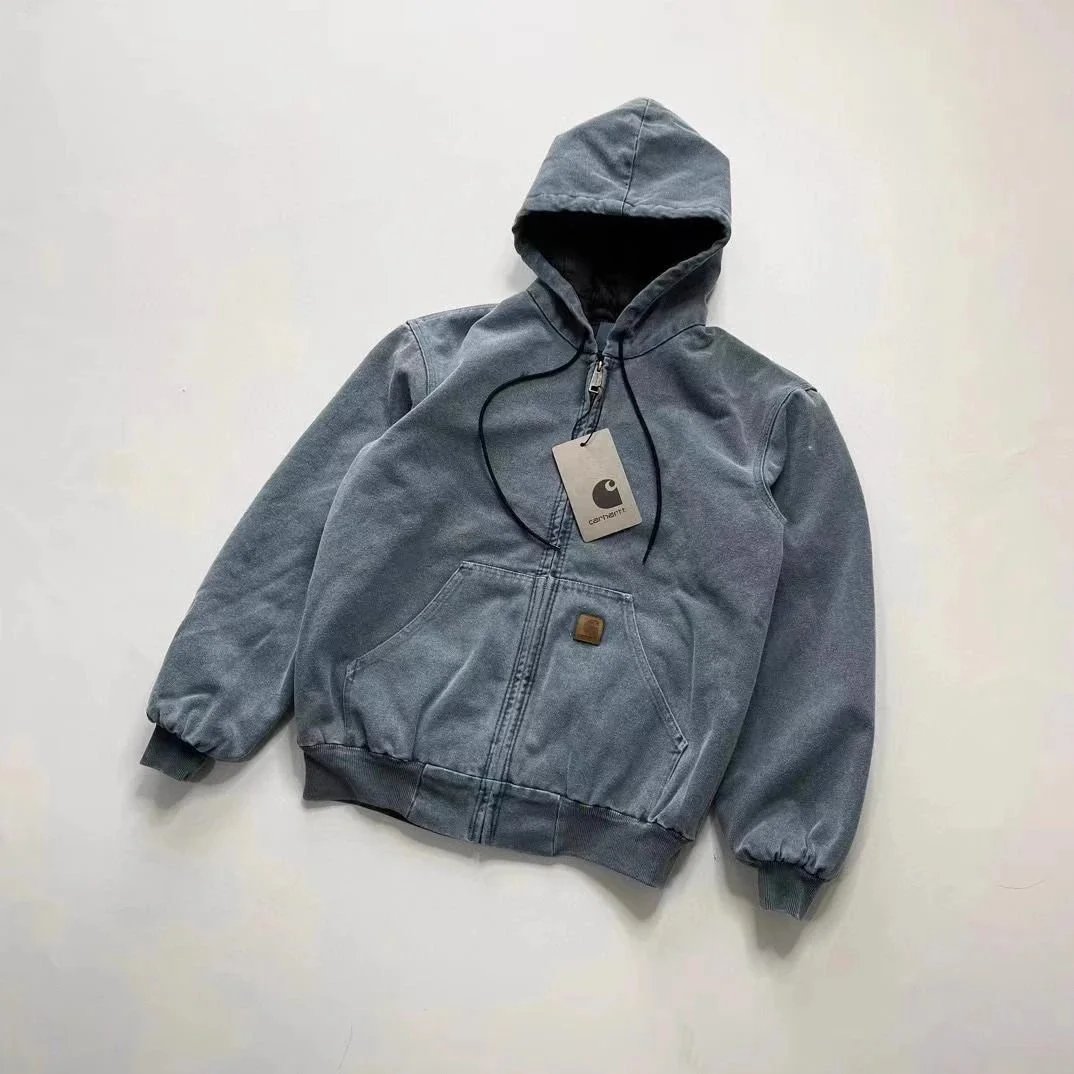 Carhartt WIP Active Jacket Olive Green Hooded Jacket - 4