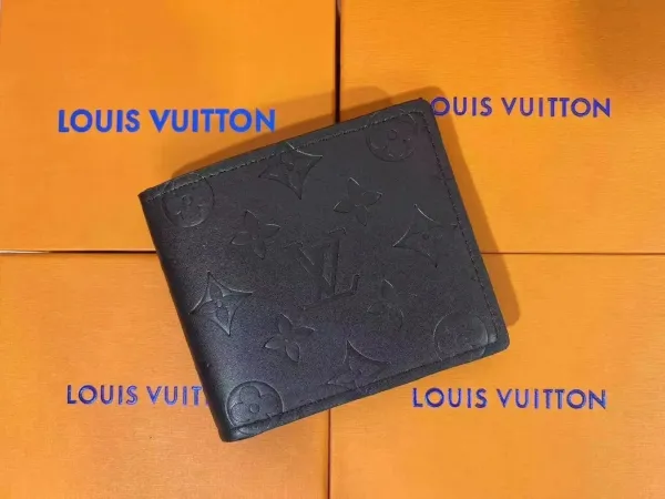 Louis Vuitton Monogram Empreinte Black Short Wallet - 1
