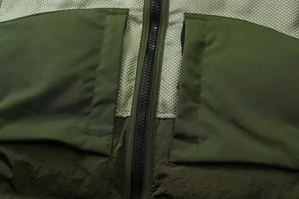 Stone Island Shadow Project Mesh-Panel Down Jacket Green - 11
