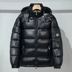 Moncler Maya Black Down Jacket - 1