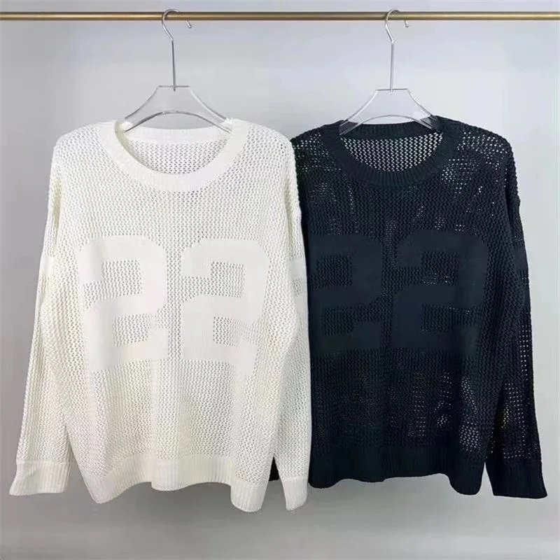 Amiri Embroidered Logo Knit Sweater Navy - 10