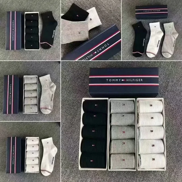 Tommy Hilfiger Socks Ribbed ankle socks, 5-pack product detail image 4
