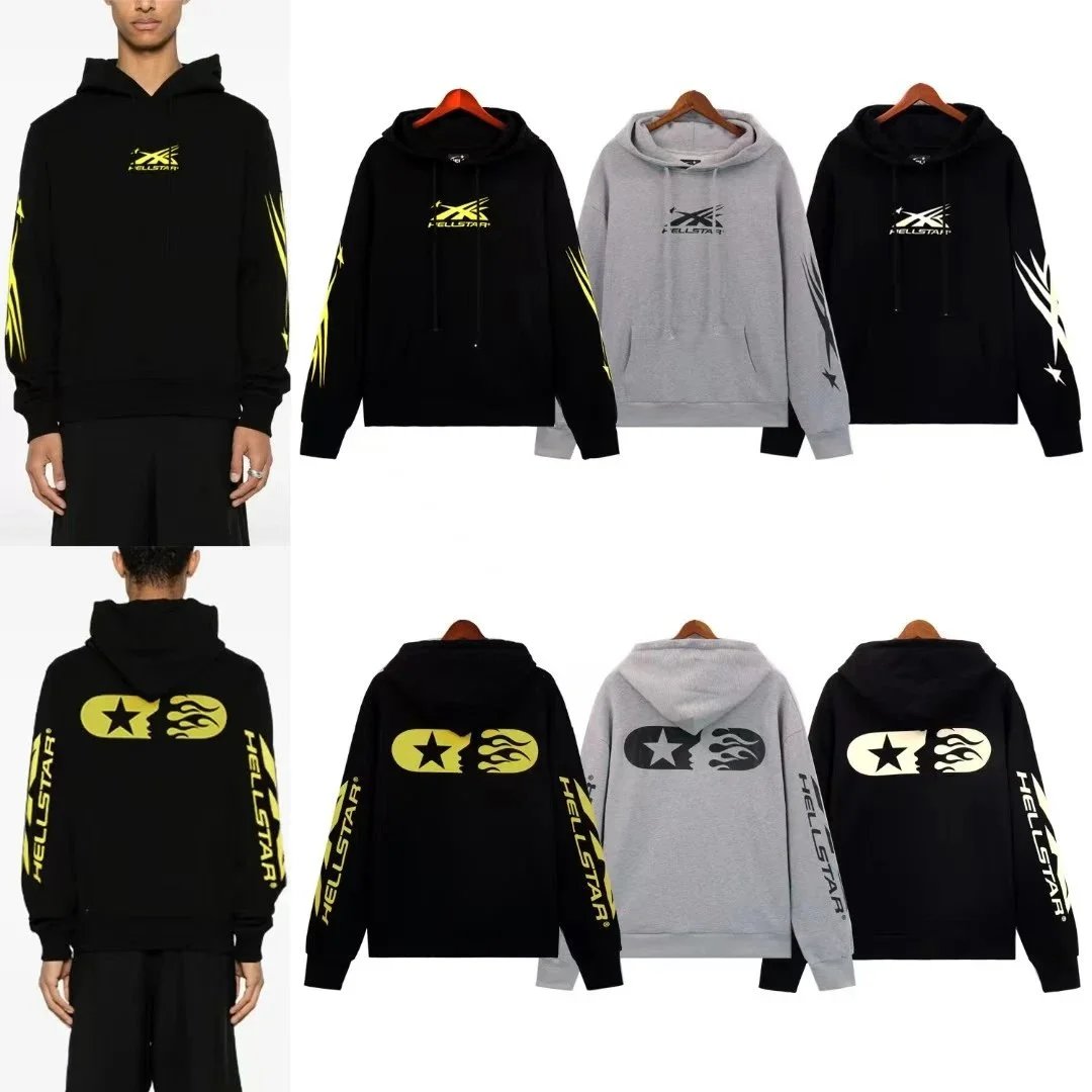 Hellstar Graphic Hoodie and Sweatpants Set Gray - 5