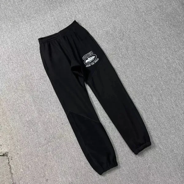 Colexiz Logo-Print Black Sweatpants - 1