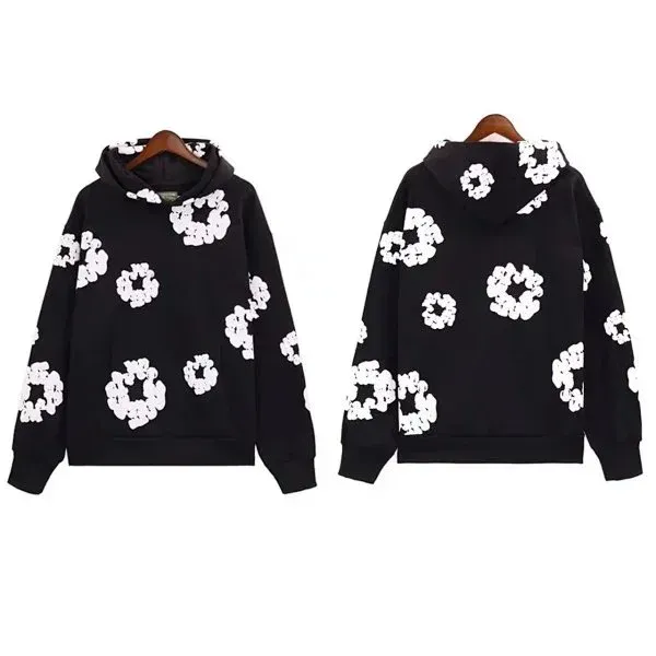 Dior Oblique Floral Print Hoodie Sweatpants Denim Jacket Jeans Shorts Set - 14