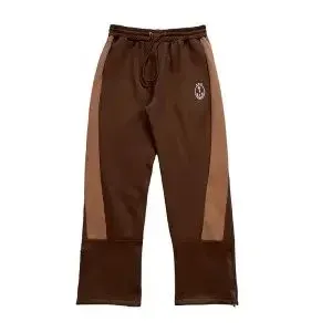 Off-White Track Pants Brown Beige Color-Block Sweatpants - 1