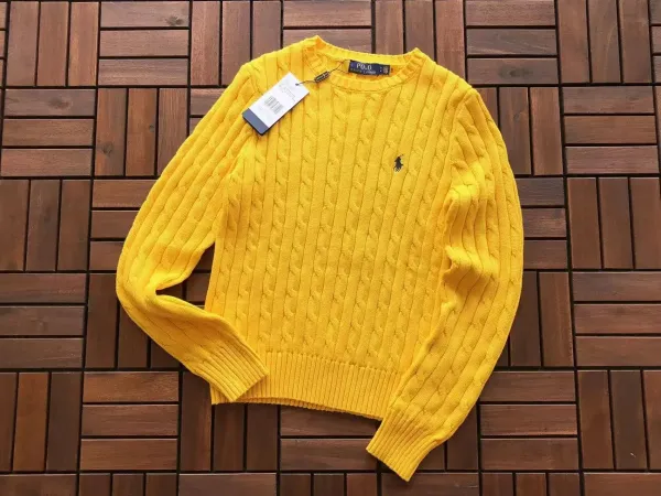 Polo Ralph Lauren Cable Knit Sweater Yellow - 1