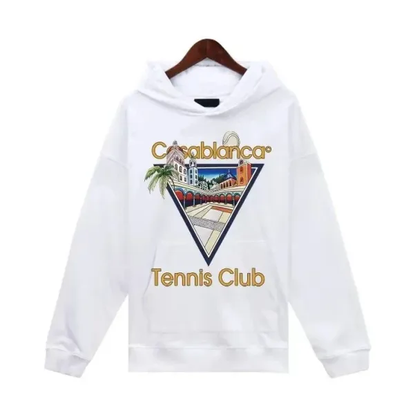 Casablanca Tennis Club White Hoodie - 1