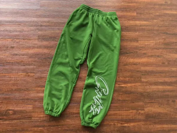 Cactus Jack Green Script Sweatpants - 1