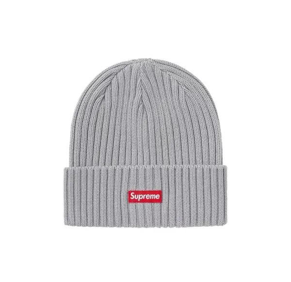 Supreme Ribbed Beanie Gray - 1