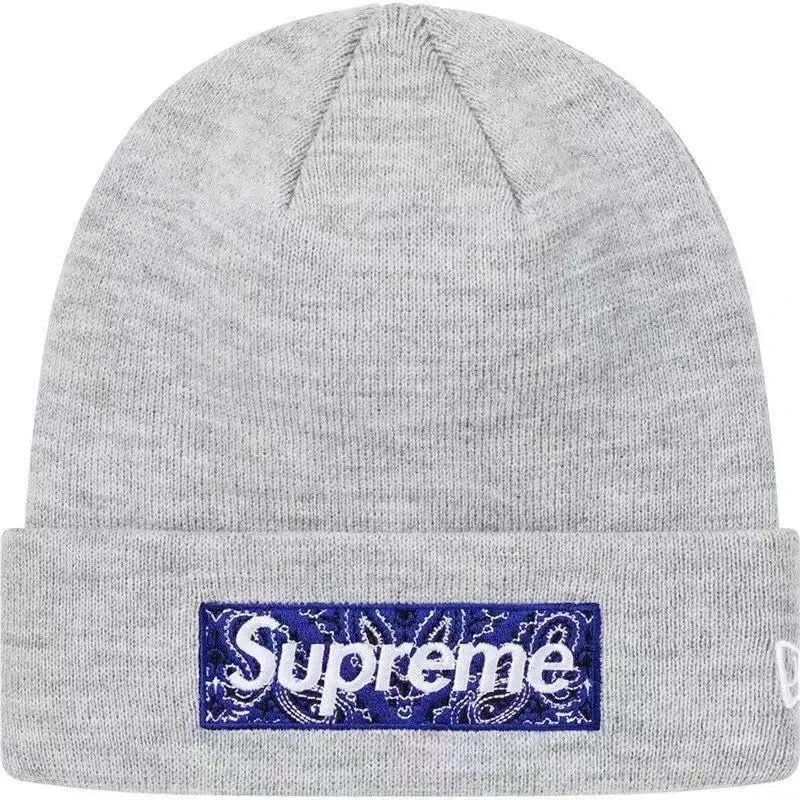 Supreme x New Era Bandana Box Logo Beanie Black - 6