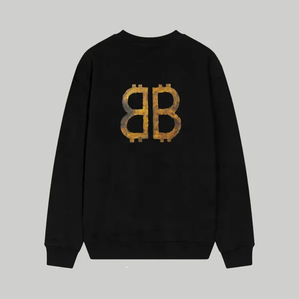 Balenciaga BB Logo Print White Hoodie - 6