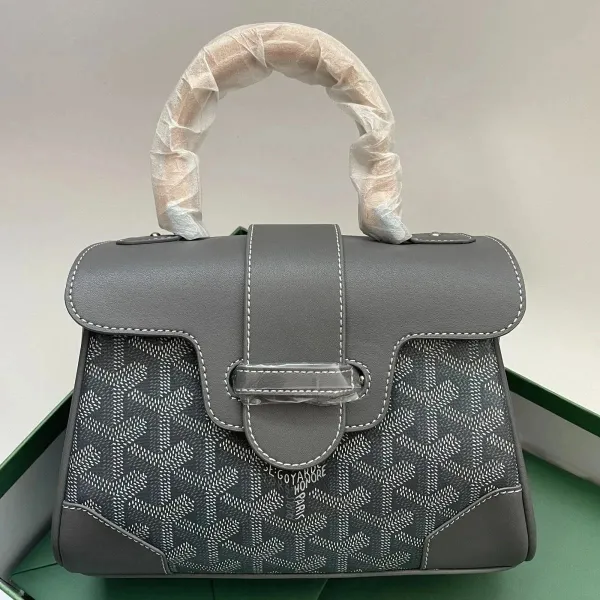 Goyard Saint Louis Mini Gray Handbag - 1