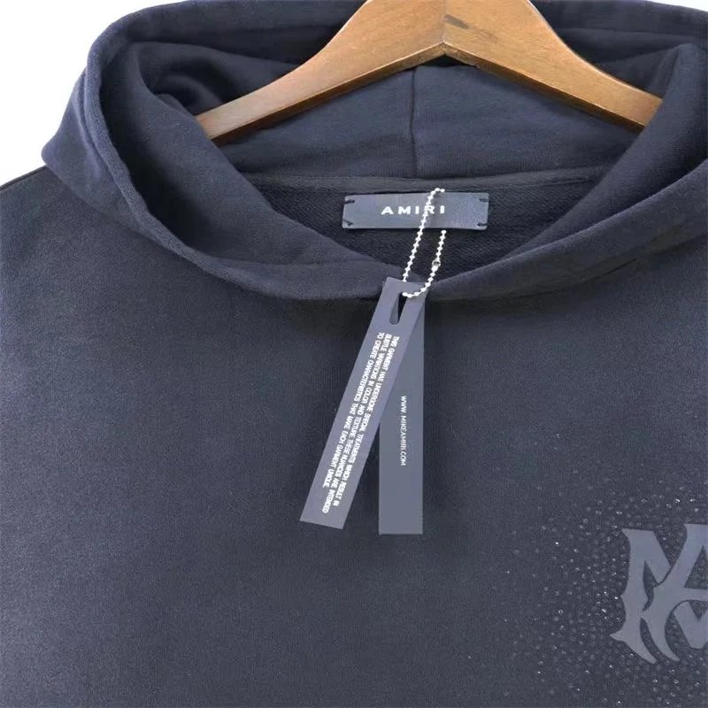 Amiri Spray Dot Logo Hoodie White - 5