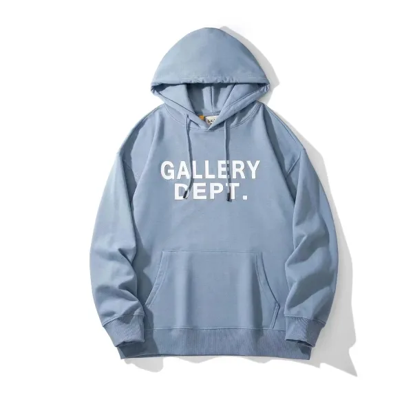Gallery Dept. Logo Hoodie Light Blue - 1