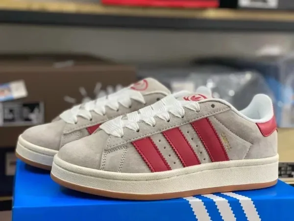 Adidas Originals Campus Gray Suede Sneakers - 3