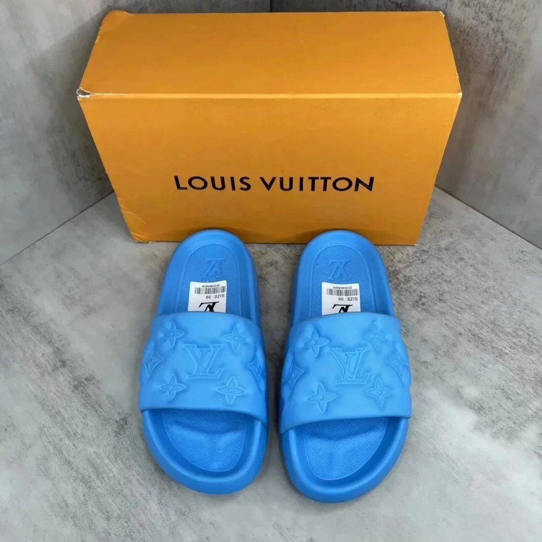Louis Vuitton Slippers Embossed Monogram Slide — 09