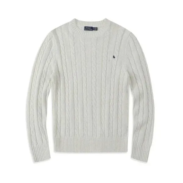 Ralph Lauren Cable Knit Sweater Navy - 3