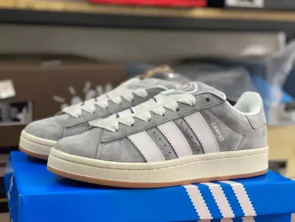 Adidas Originals Campus Gray Suede Sneakers - 1