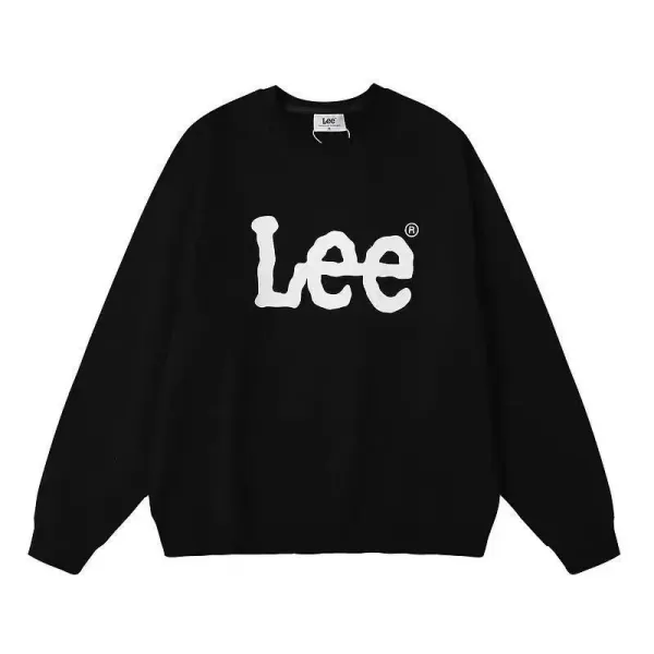 Lee Logo Graphic Black Hoodie - 1