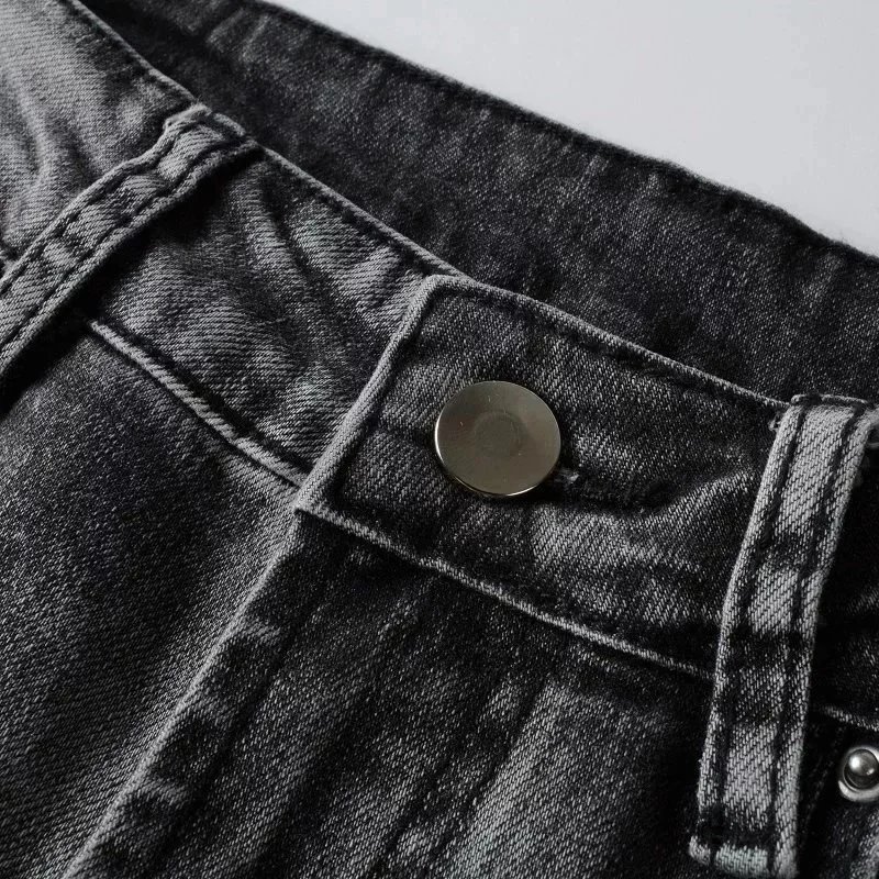  Philipp Plein Distressed Letter-Print Slim Fit Jeans - 4