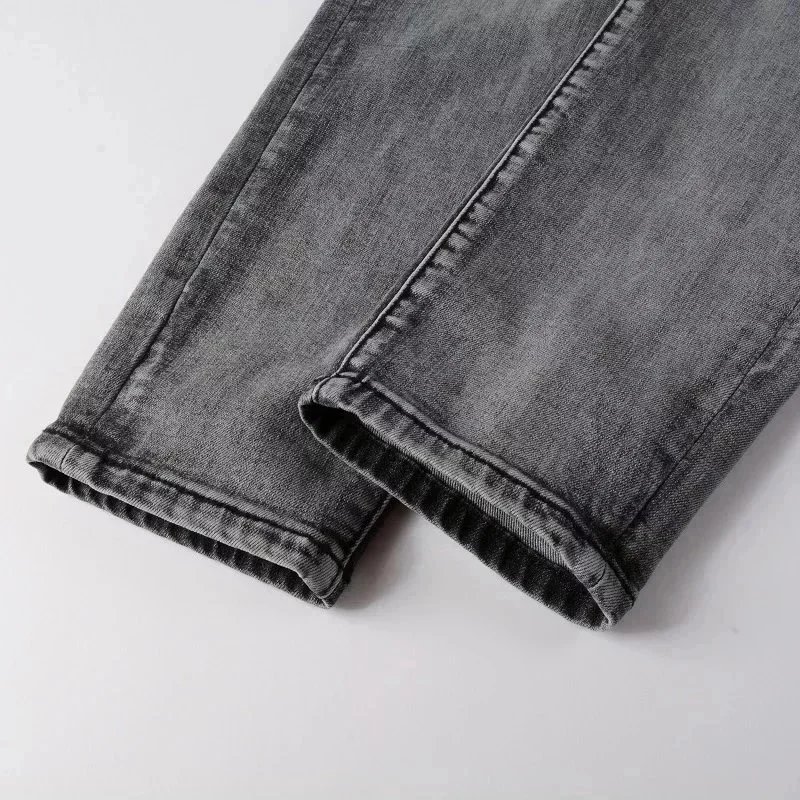  Philipp Plein Distressed Letter-Print Slim Fit Jeans - 8