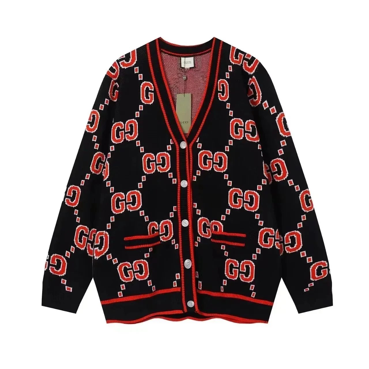 Gucci Knitwear Logo Knit Sweaters and Cardigans — 11