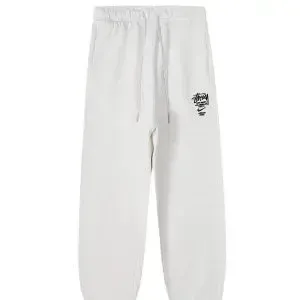 Stüssy Classic Logo Sweatpants White - 1