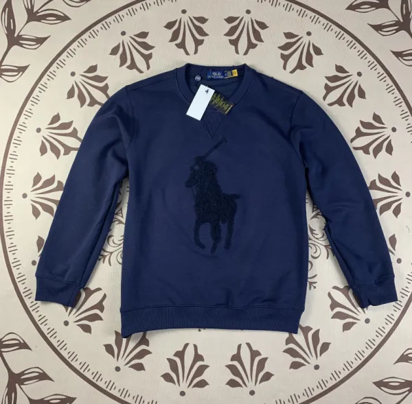 Polo Ralph Lauren Classic Fit Crewneck Sweatshirt Navy - 9