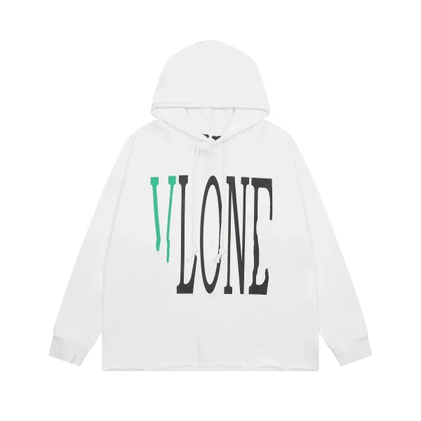 Vlone Classic VLONE Logo Hoodie Black White Beige Gray - 35