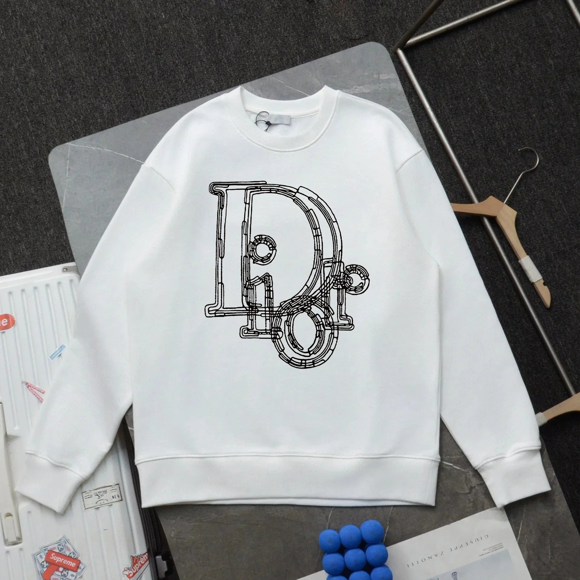 Dior Dragon Embroidered Black Hoodie - 4