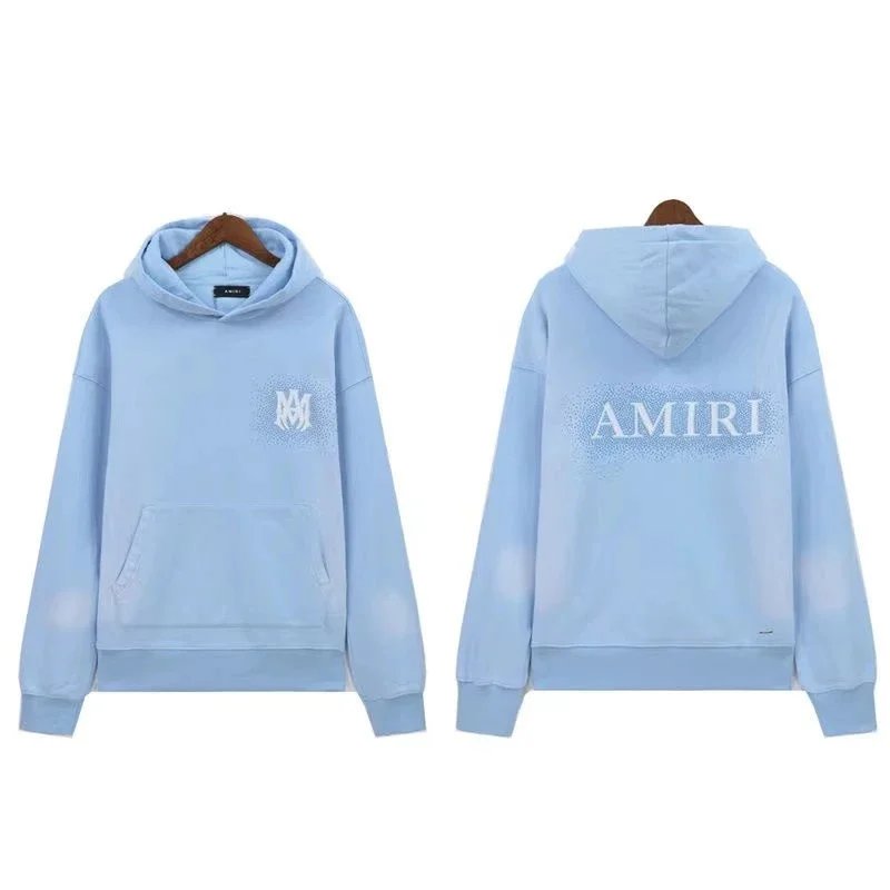 Amiri Spray Dot Logo Hoodie White - 3