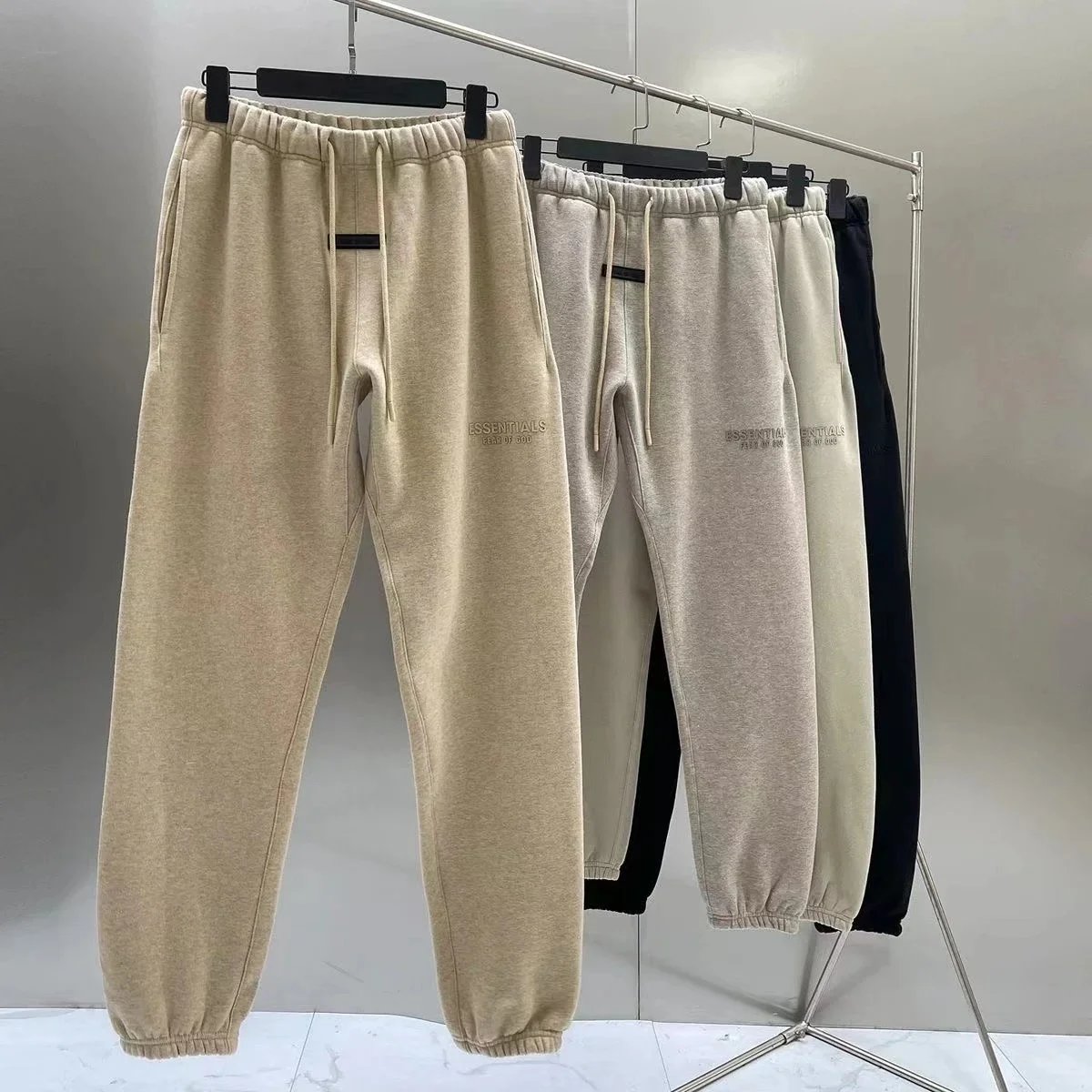 Fear of God Essentials Joggers Pale Yellow Sweatpants - 7