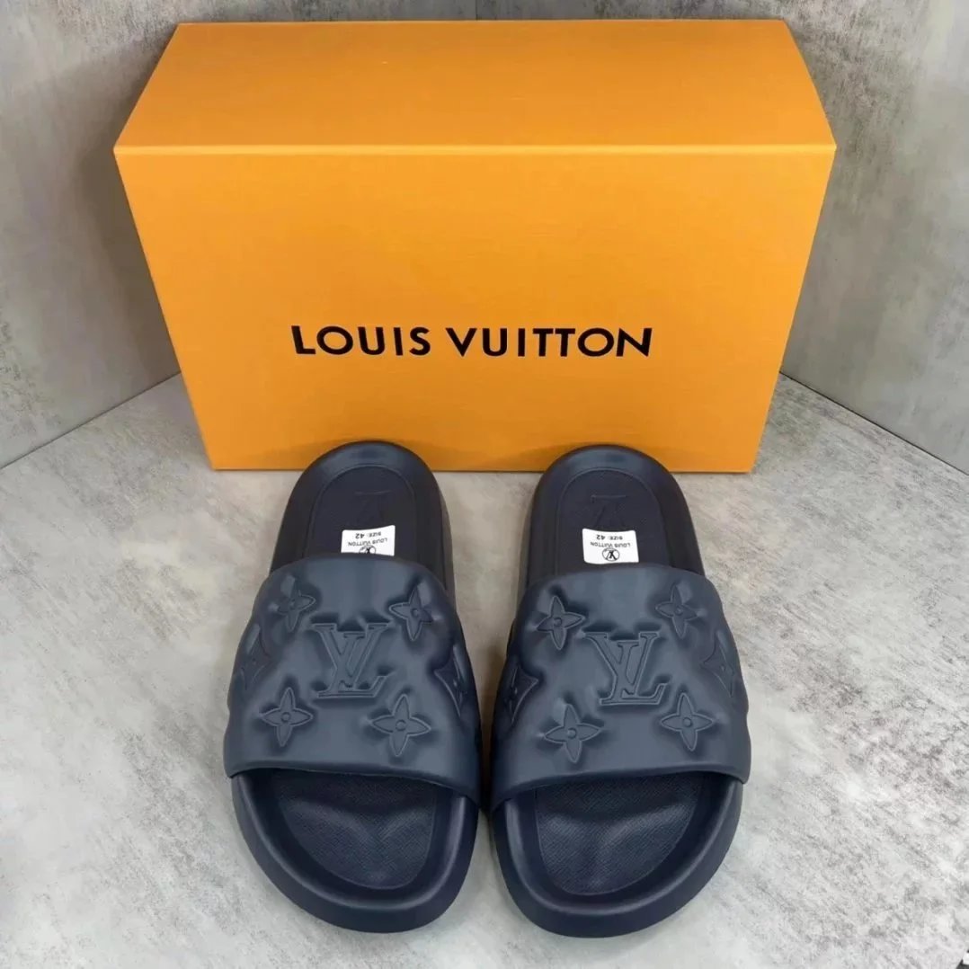 Louis Vuitton Slippers Embossed Monogram Slide — 13