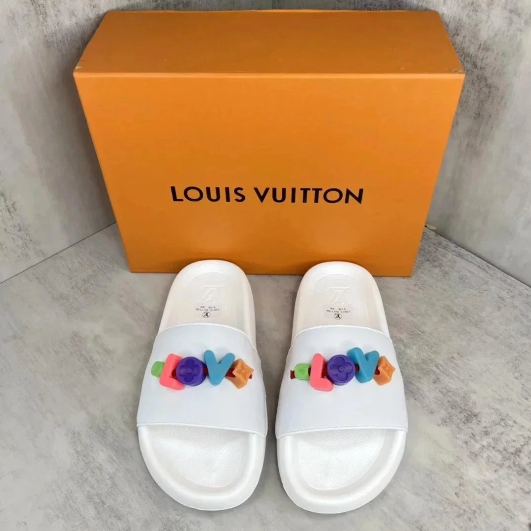 Louis Vuitton Slippers Embossed Monogram Slide — 16