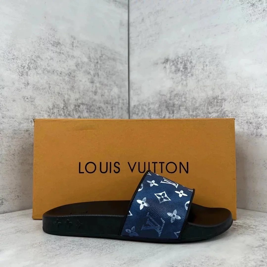 Louis Vuitton Slippers Embossed Monogram Slide — 22