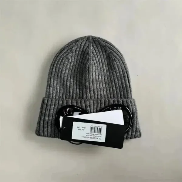 Moncler Beanie Gray Knit Hat - 1