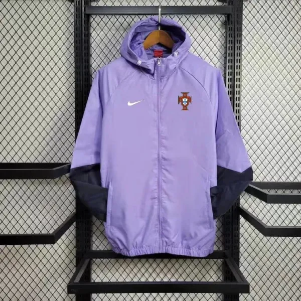 Nike Portugal National Team Windbreaker Purple/Black Jacket - 1