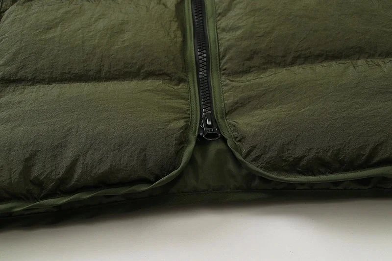 Stone Island Shadow Project Mesh-Panel Down Jacket Green - 10