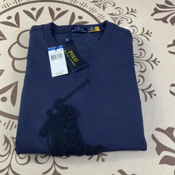 Polo Ralph Lauren Classic Fit Crewneck Sweatshirt Navy - 6