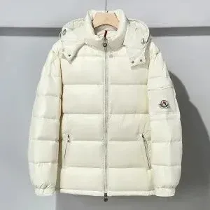 Moncler Maya Down Jacket Beige - 1