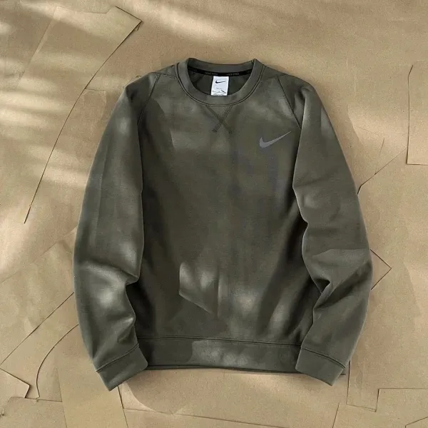Nike Pro Therma-Fit Crewneck Sweatshirt Army Green - 1