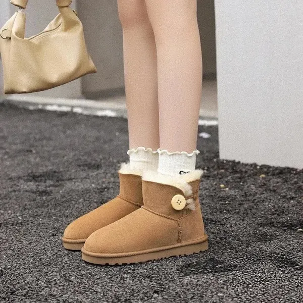UGG Tasman Beige Suede Slippers - 5