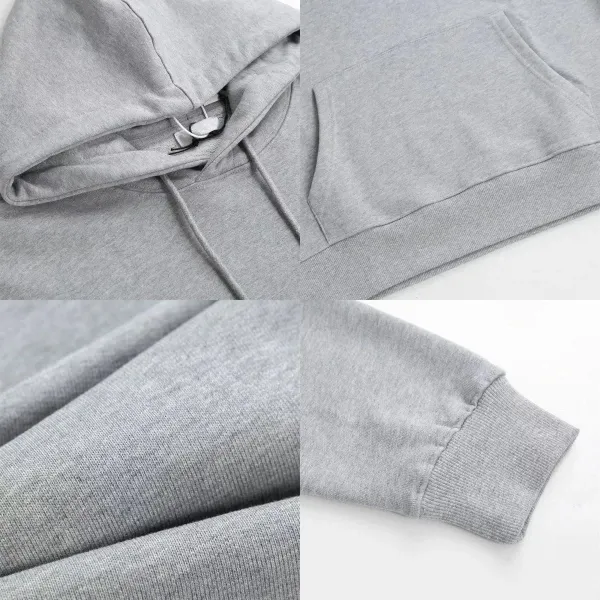Dior Gray Embroidered Logo Hoodie - 6