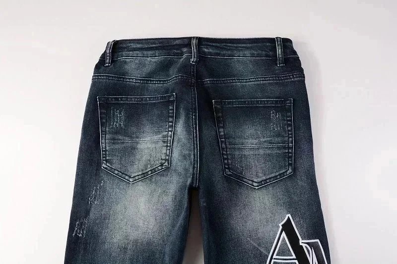  Philipp Plein Distressed Letter-Print Slim Fit Jeans - 9