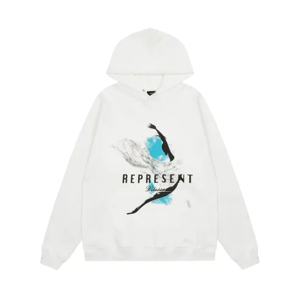 Represent Vitesse Graphic Hoodie White - 1