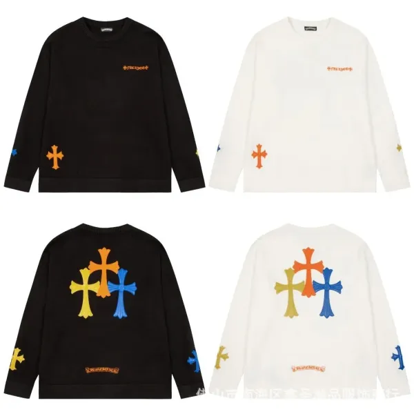 Chrome Hearts Cross Embroidered Black Knit Sweater - 5