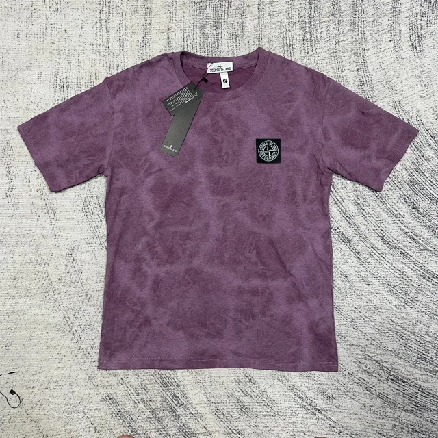 Stone Island T-Shirts Tie-Dye Compass Patch product detail image 2