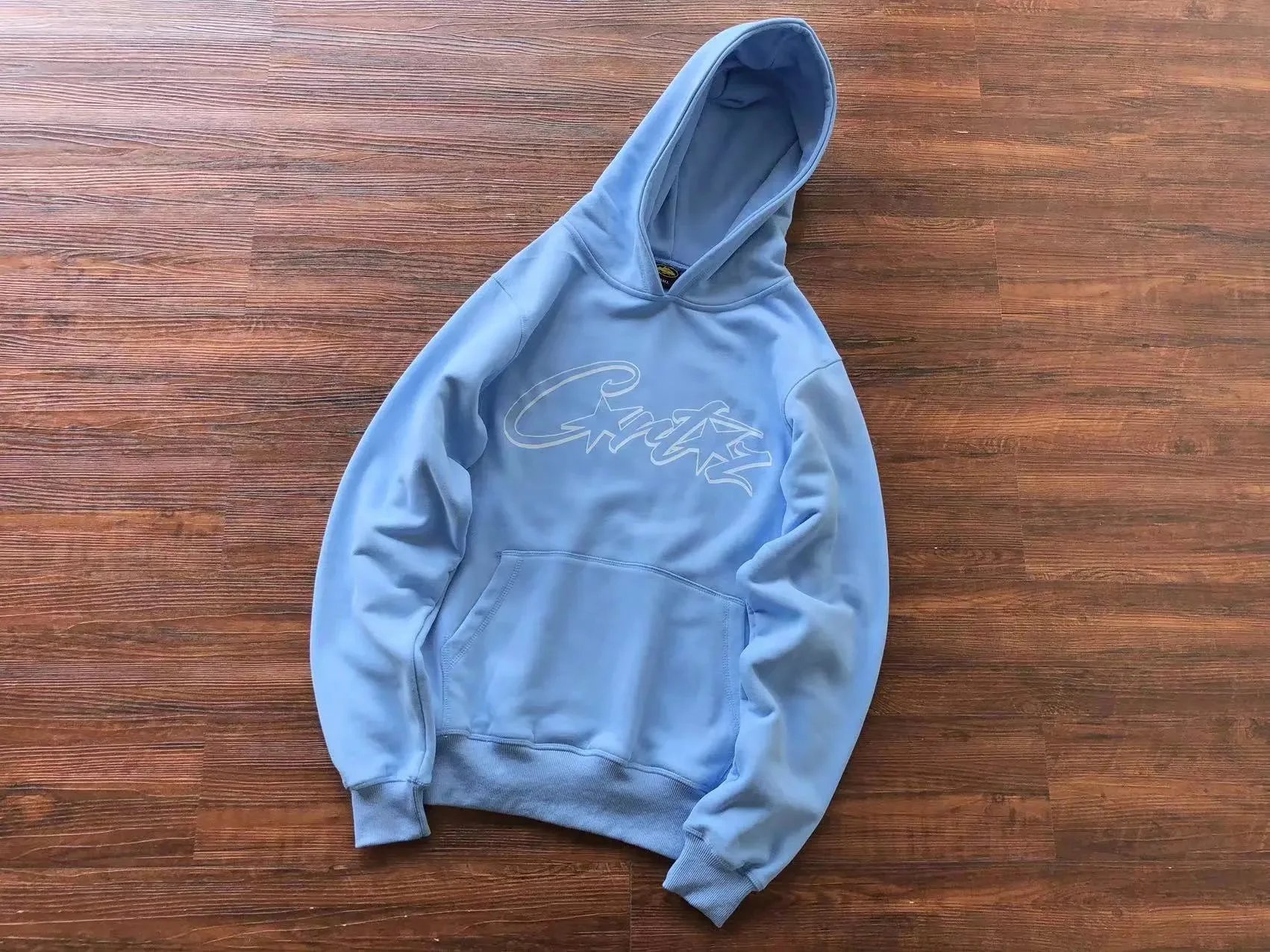 Corteiz Logo Hoodie Light Blue Hoodie - 1